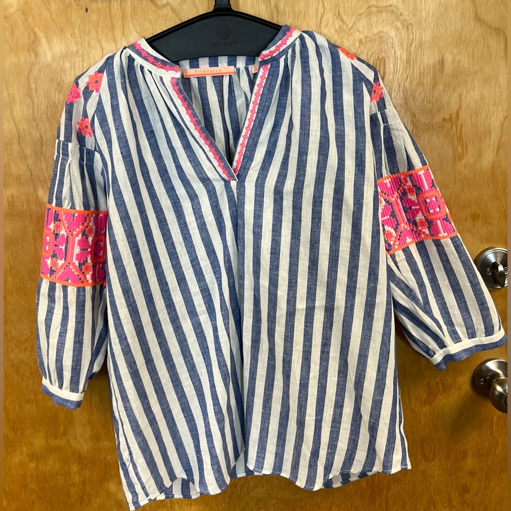 vilagallo Designer womens tops Size 8 (38) Boho